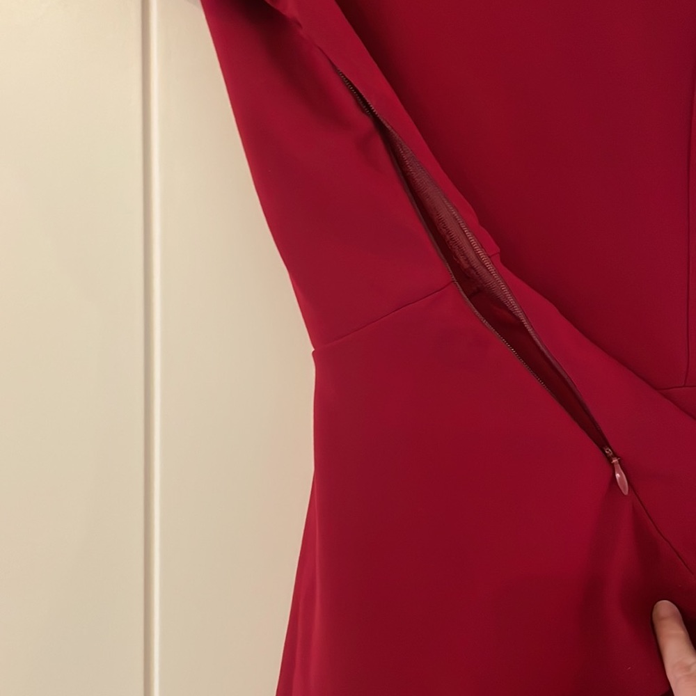 Maroon Ruffle Top - Picture 3 of 4